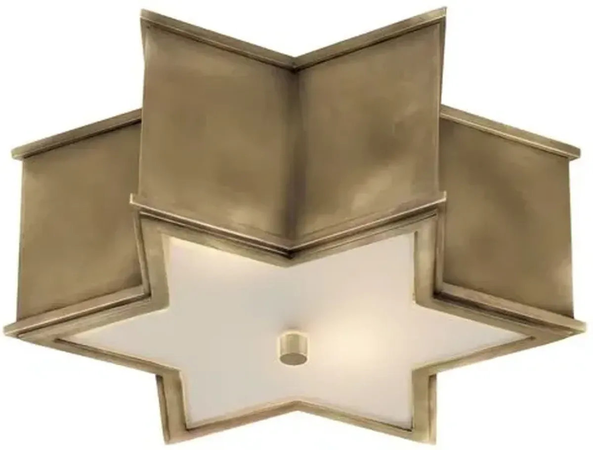 Visual Comfort - Sophia Flush Mount - Natural Brass - Gold