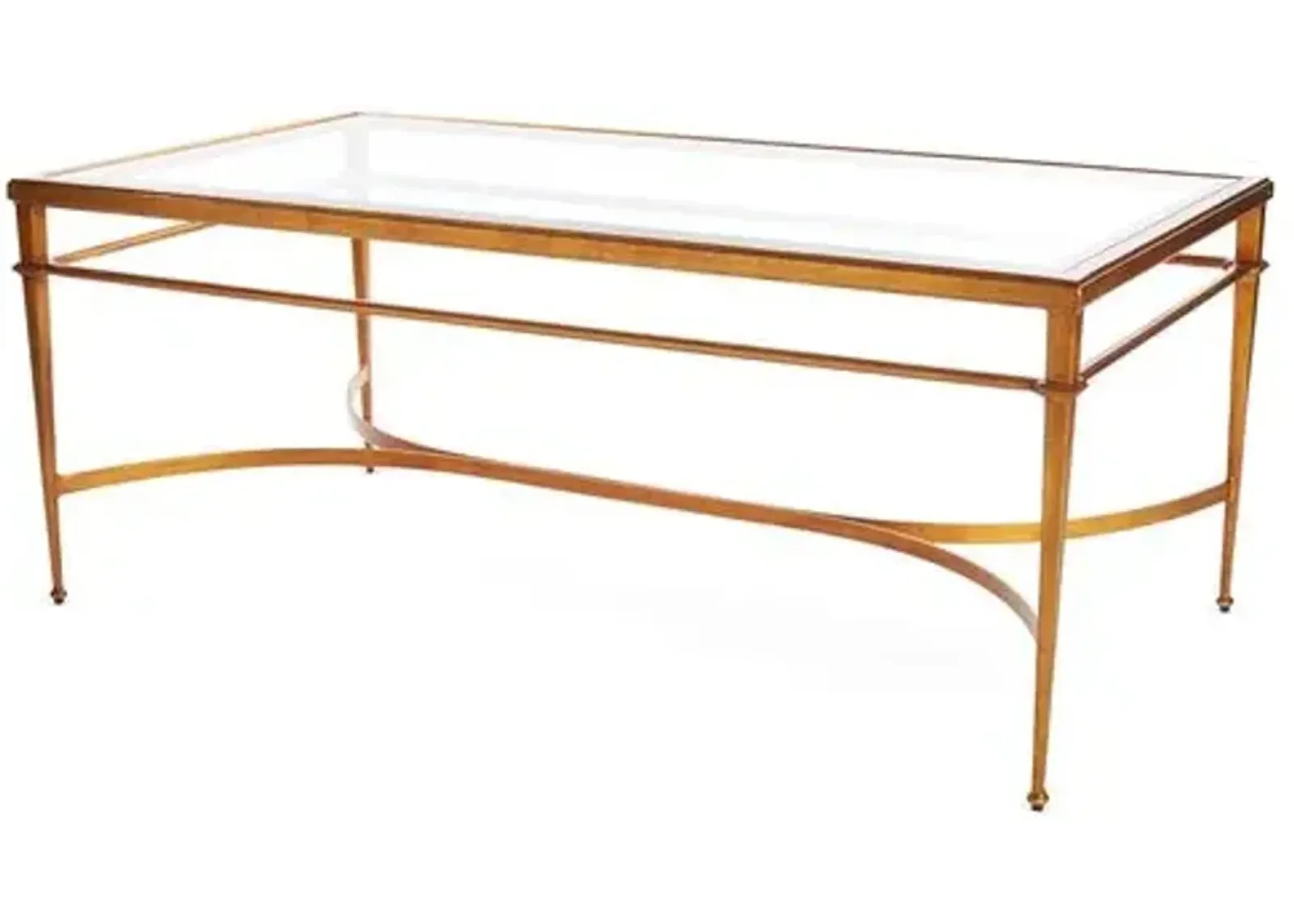 Crosby 48" Coffee Table - Gold Leaf