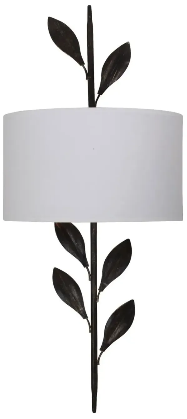 Vienne 1-Light Sconce - Bronze - Crystorama - Black