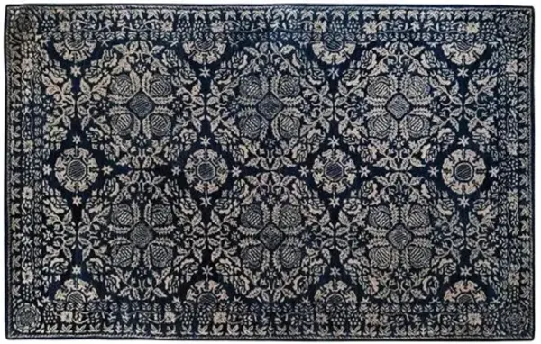 Rafi Rug - Deep Navy - Black - Black