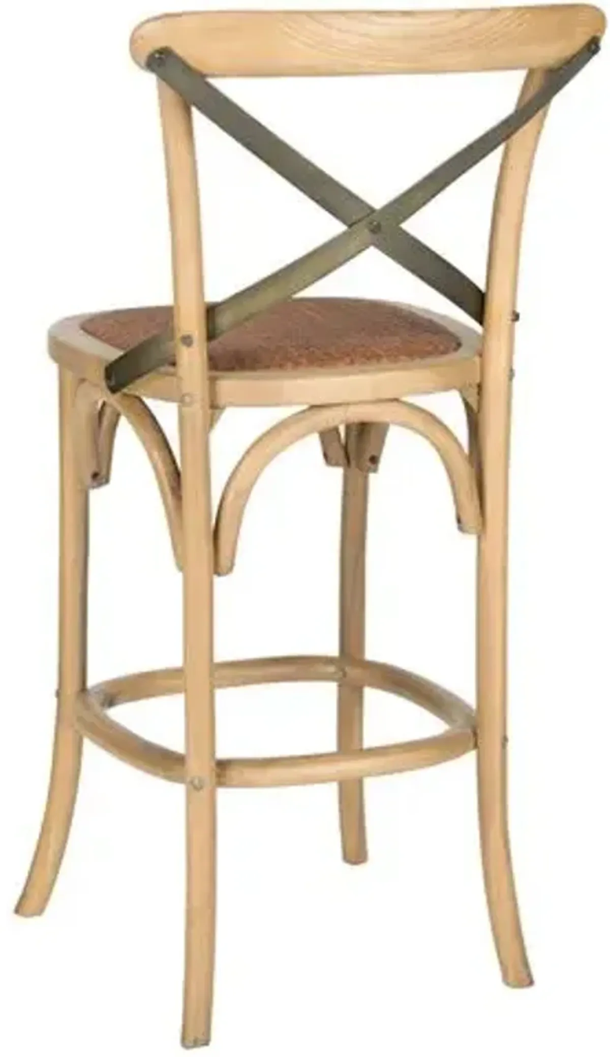 Graham Barstool - Natural/Black - Beige