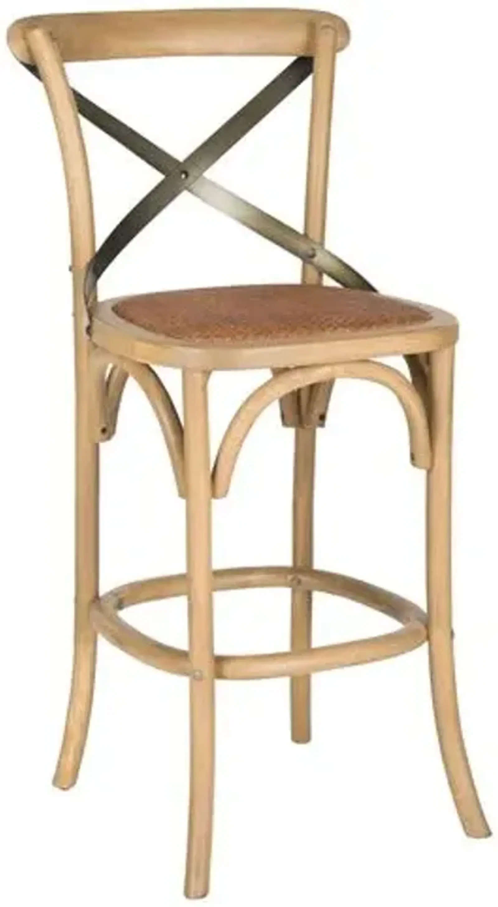 Graham Barstool - Natural/Black - Beige