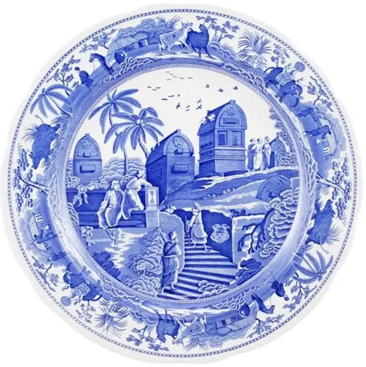 Spode Blue Room Set of 6 Traditions Plates