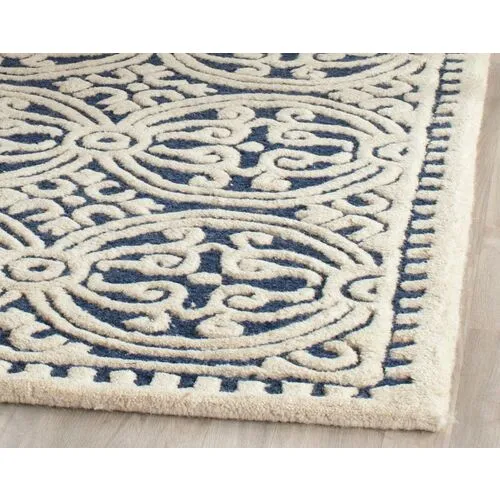 Jay Rug - Navy - Blue - Blue