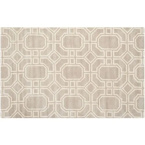 Brennan Rug - Gray/Ivory - Beige - Beige