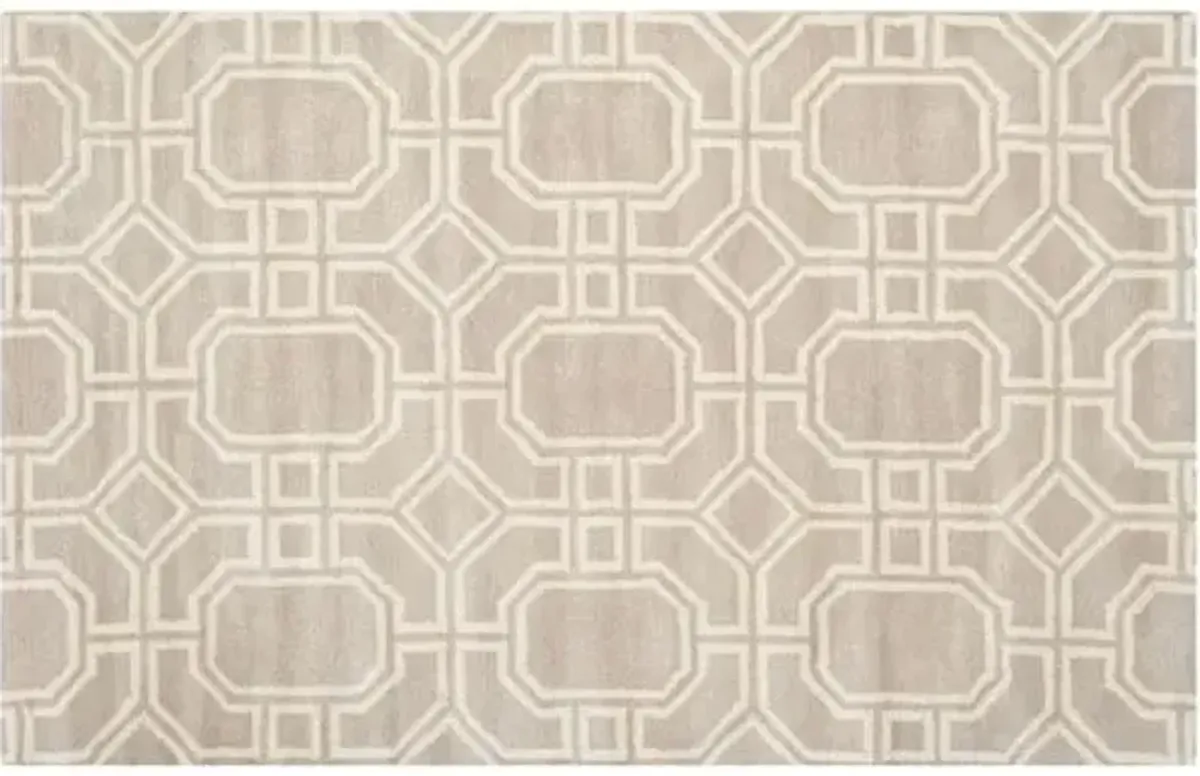 Brennan Rug - Gray/Ivory - Beige - Beige