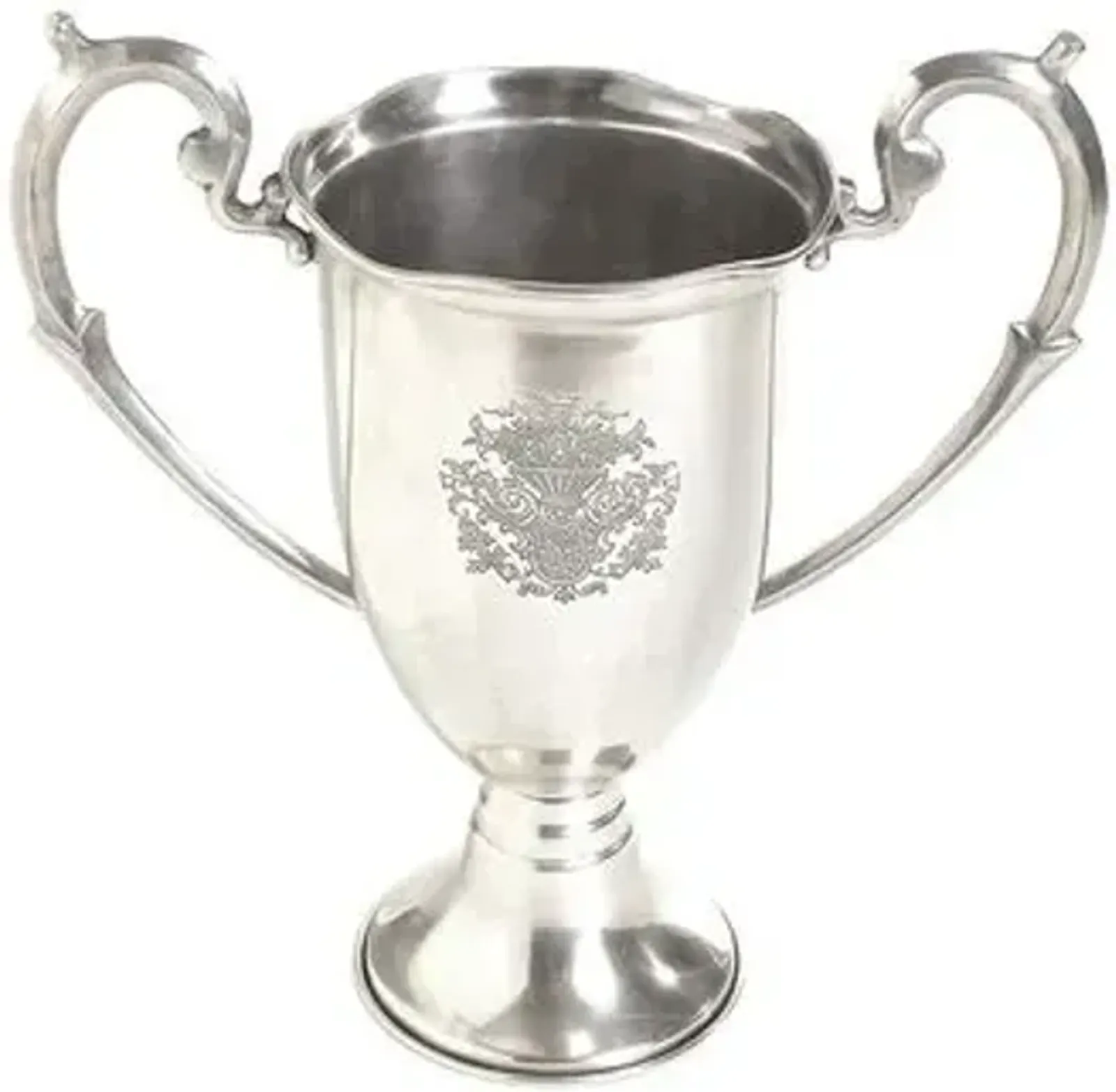 14" Etched Trophy with Handles - Silver