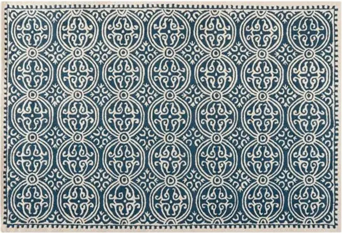 Jay Rug - Navy - Blue - Blue