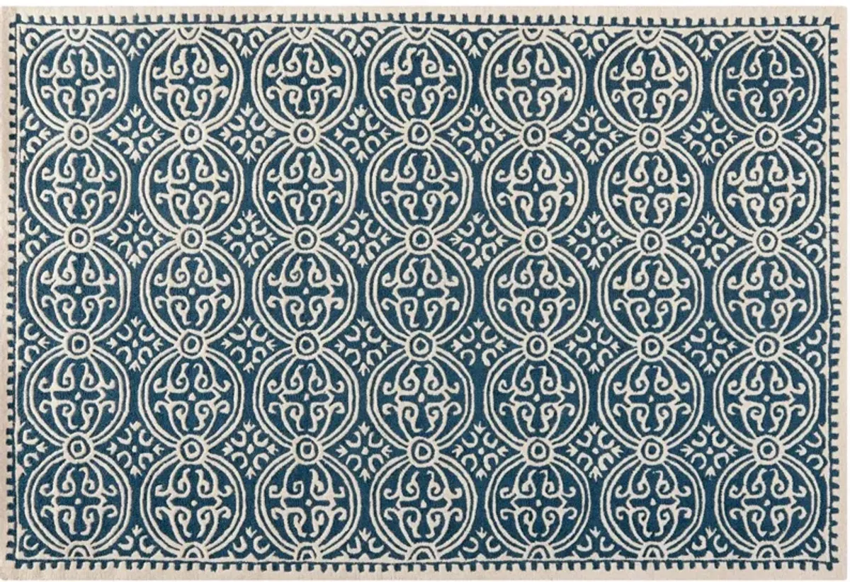 Jay Rug - Navy - Blue - Blue