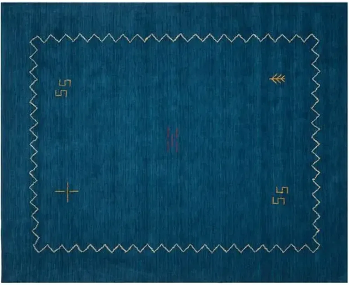 Beech Rug - Blue - Blue