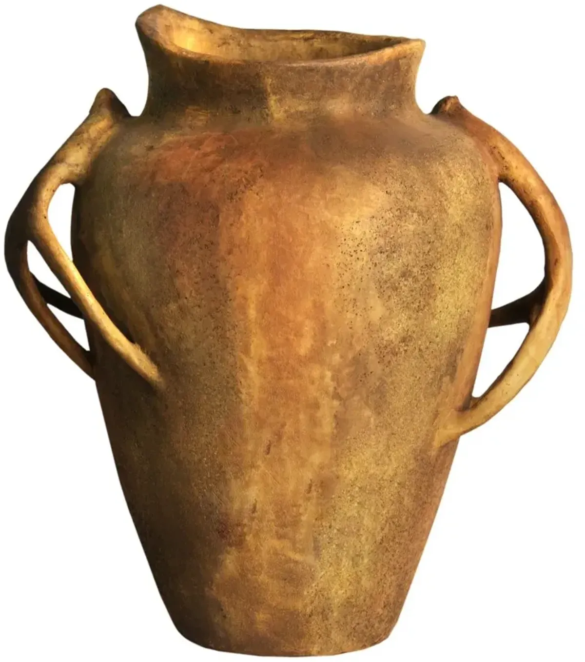 24" Deer-Horn-Handle Pot, Sandstone