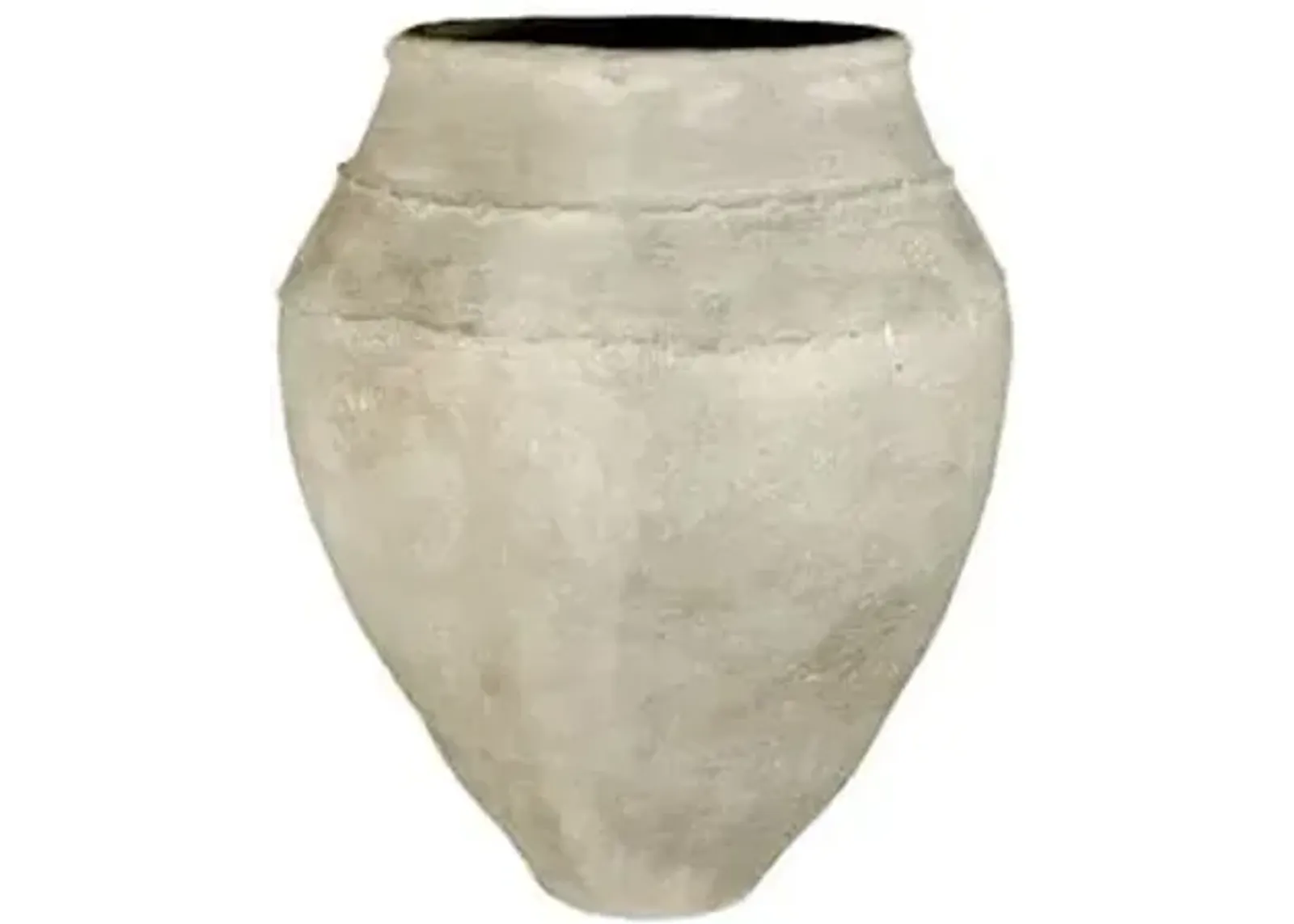 39" Sicilian Oil Outdoor Jar - Gray - Beige