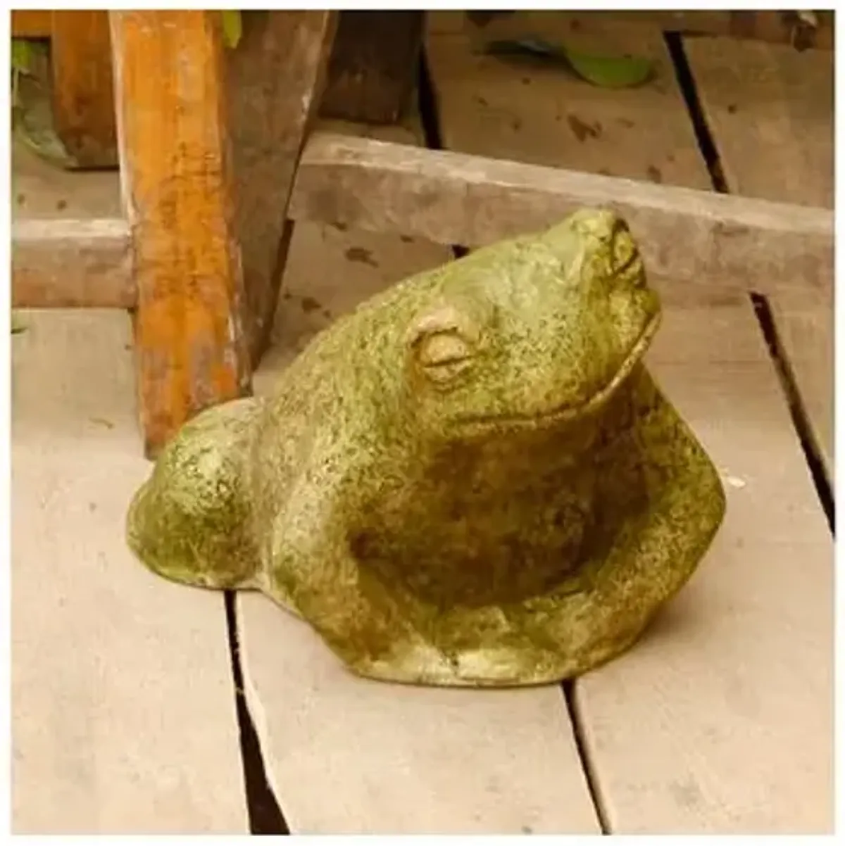 8" Garden Toad - Brown Moss