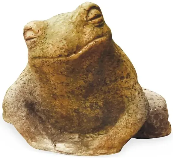 8" Garden Toad, Brown Moss