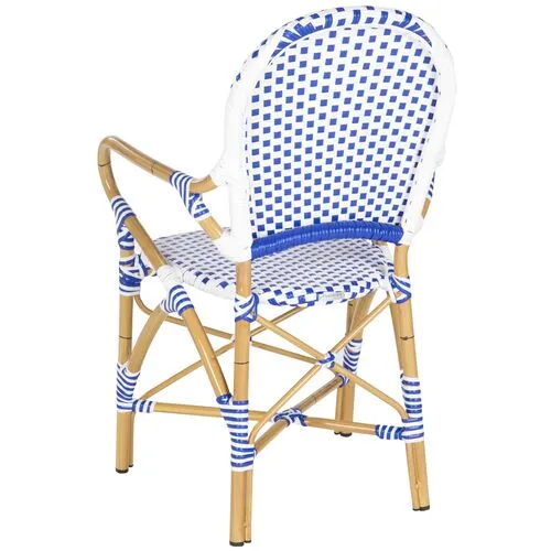 Set of 2 Odeon Bistro Outdoor Armchair - Blue