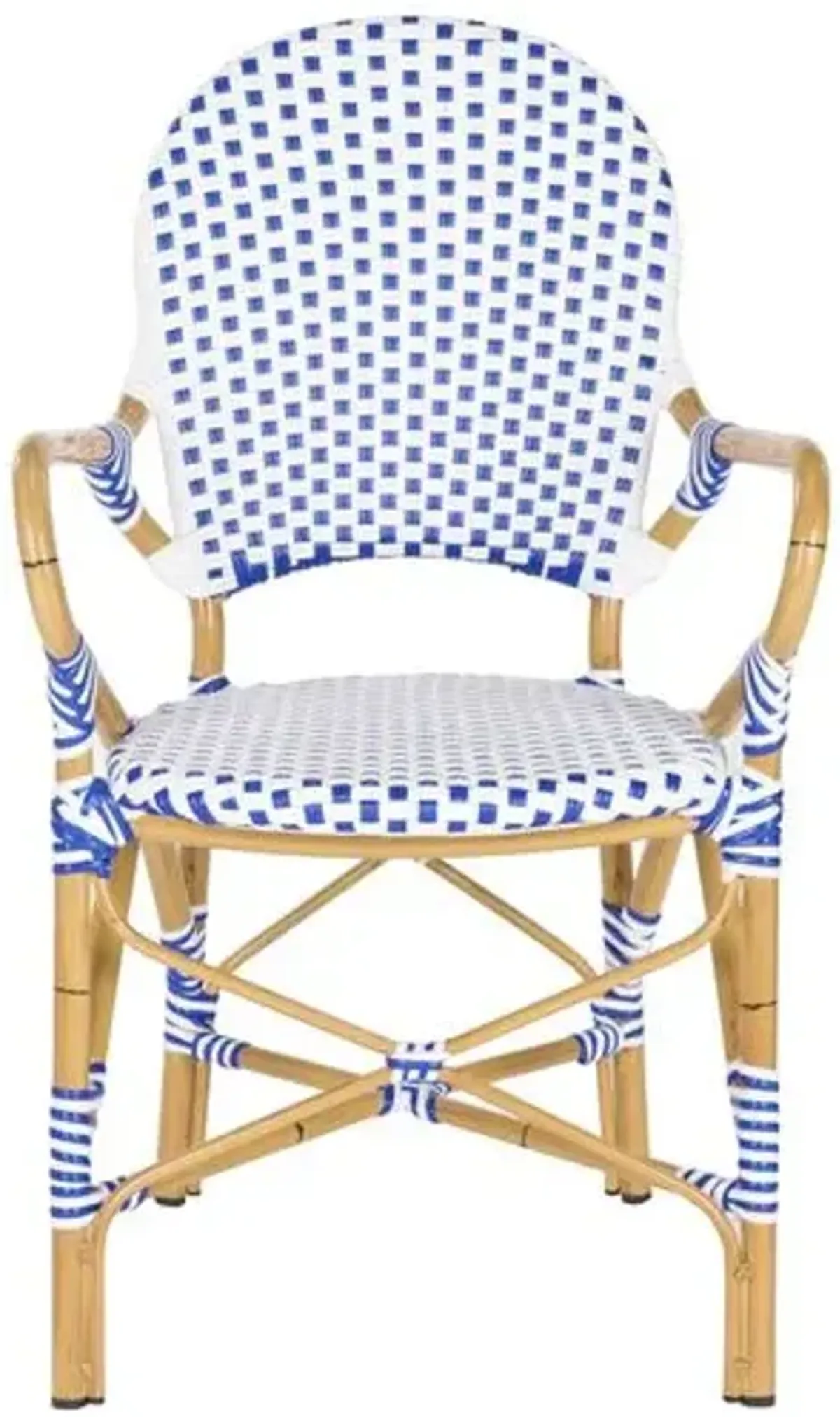 Set of 2 Odeon Indoor/Outdoor Rattan Armchairs - Blue