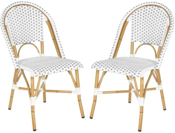 S/2 Jesamine Stackable Bistro Side Chairs