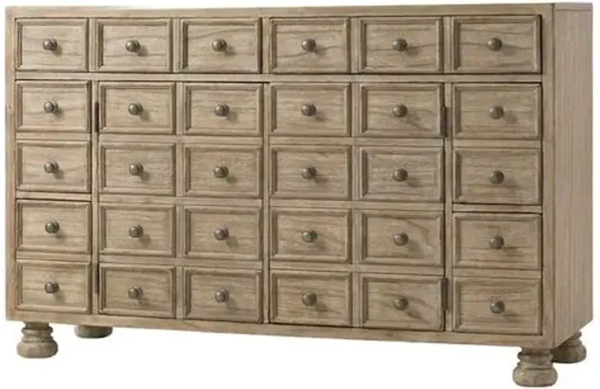 Brandon 58" Media Console - Driftwood - Beige