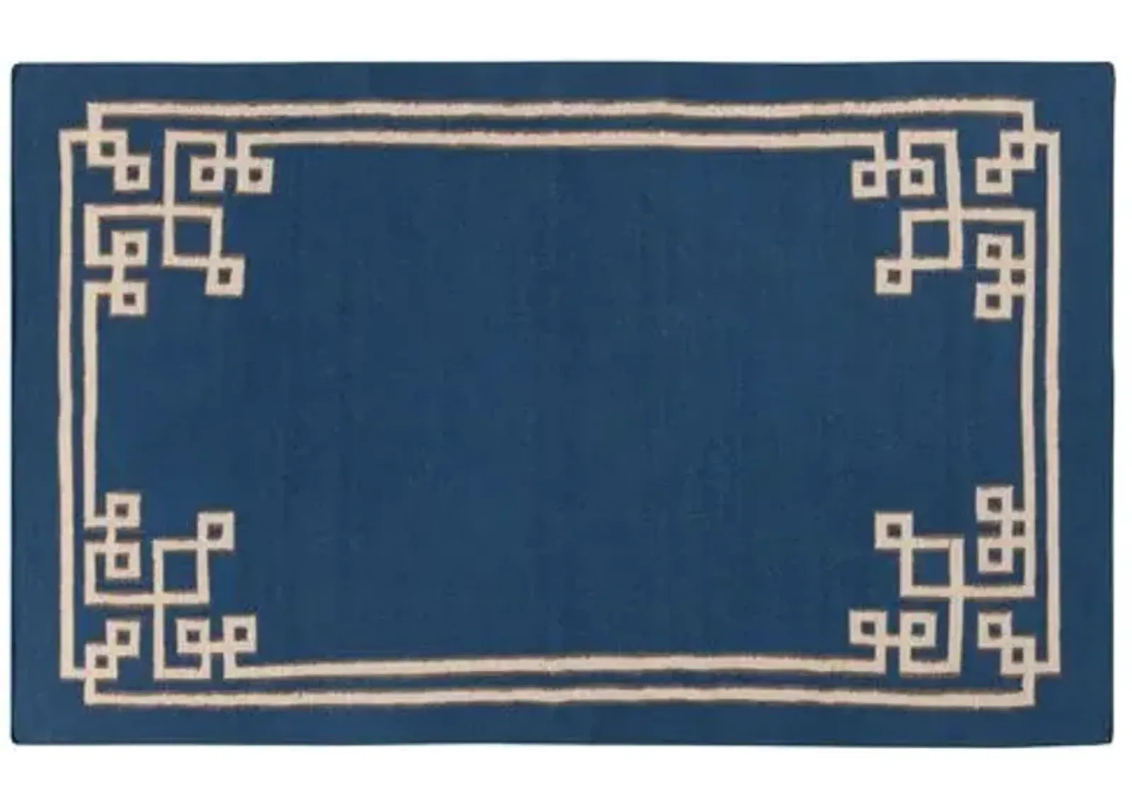 Alameda Flat-Weave Rug - Blue - Blue