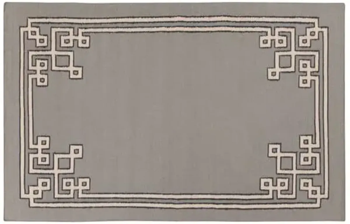 Alameda Flat-Weave Rug - Gray - Gray