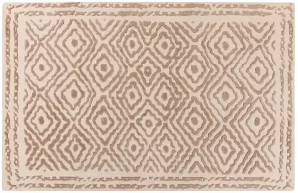 Ruess Rug - Dark Taupe/Ivory - White - White