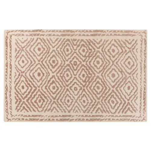 Ruess Rug - Dark Taupe/Ivory - White - White