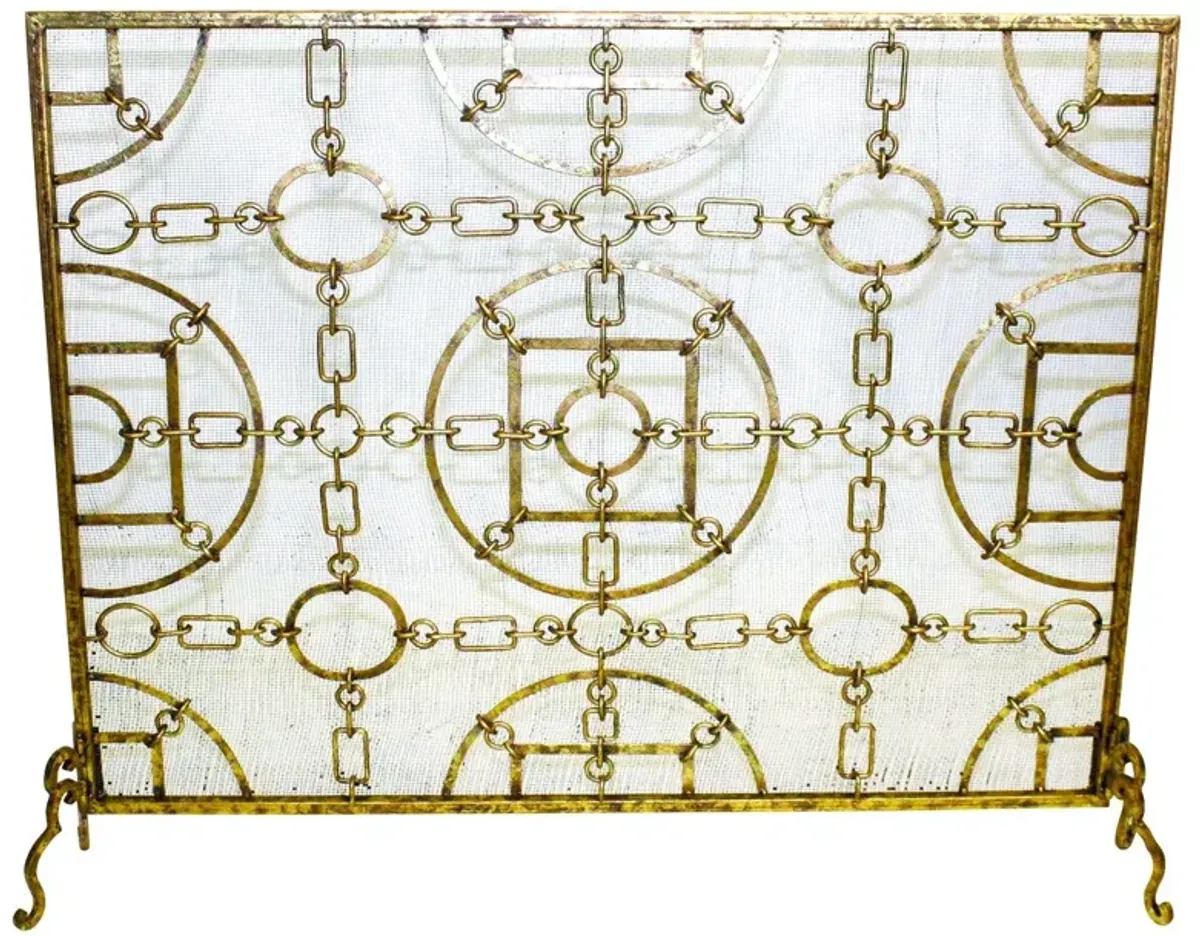 Equestrian Design Fire Screen