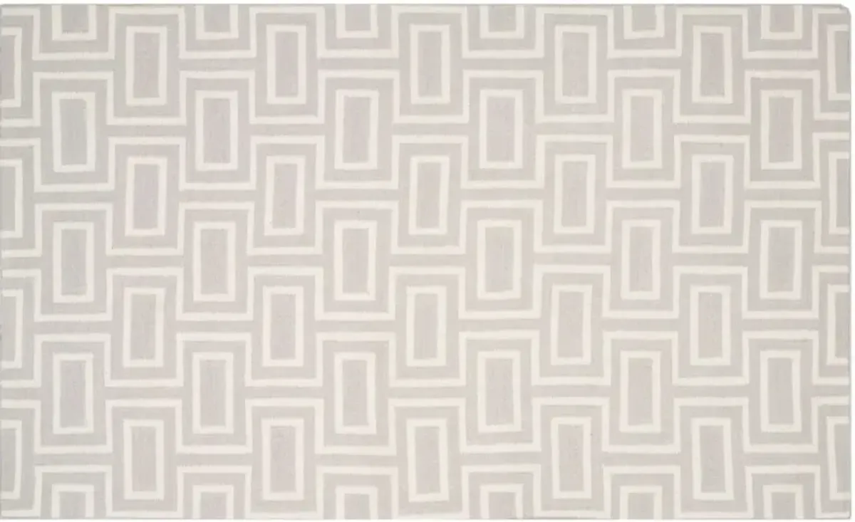 Helen Dhurrie Rug - Gray/Ivory - Gray
