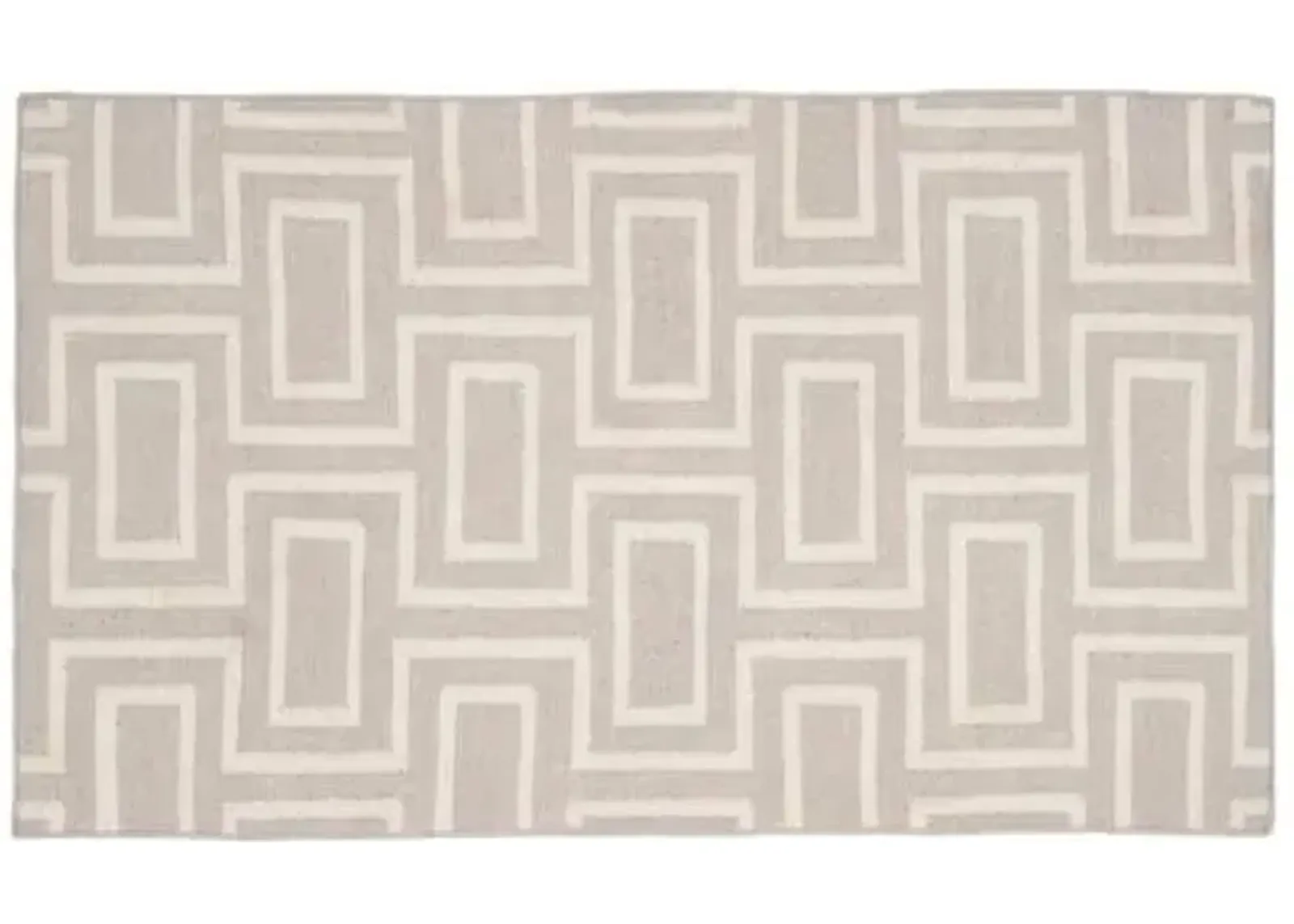 Helen Dhurrie Rug - Gray/Ivory - Gray