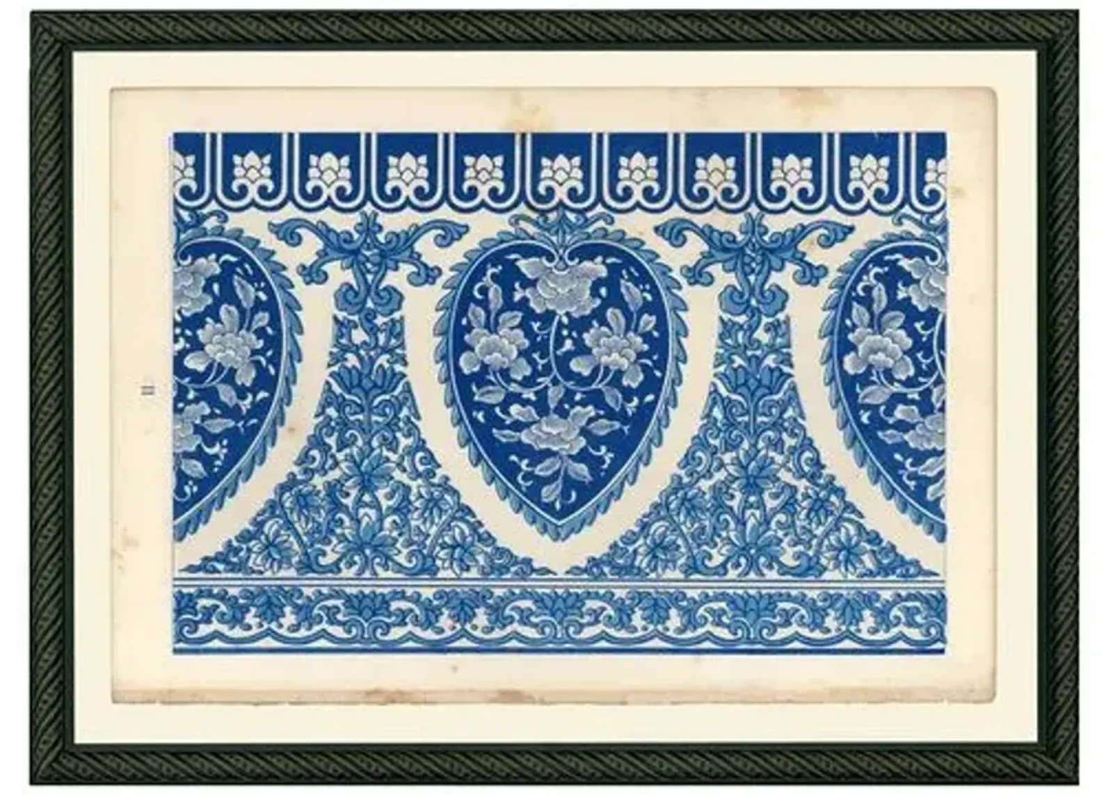 OJ Border - Blue - Ivory