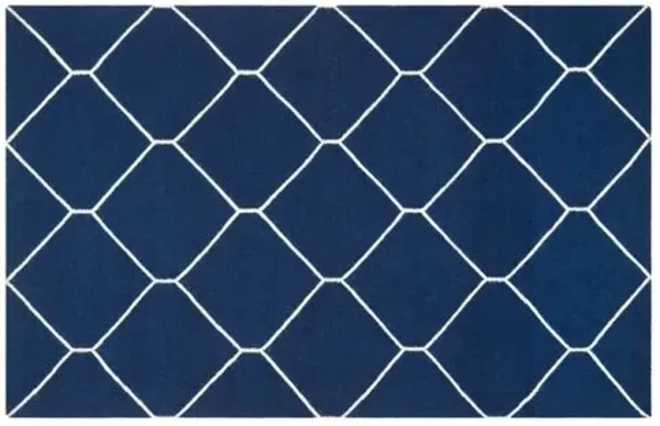 Lana Dhurrie - Navy/Ivory - Blue