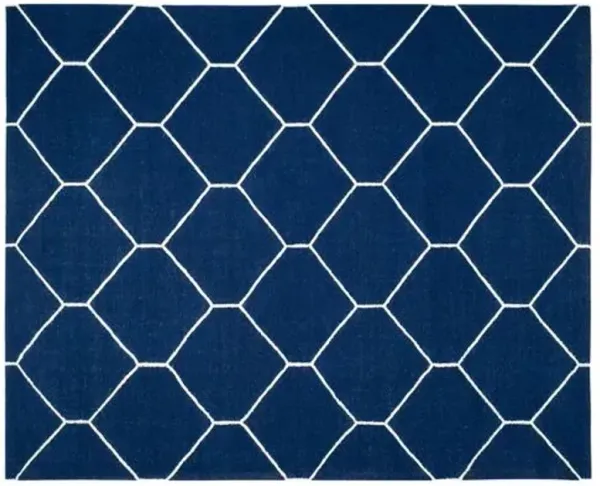 Lana Dhurrie - Navy/Ivory - Blue