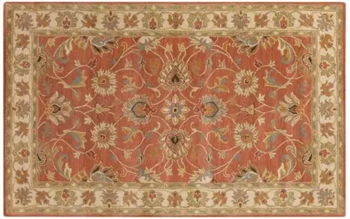 Dina Rug - Red Clay - Beige - Beige