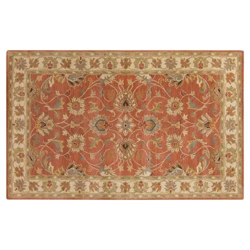 Dina Rug - Red Clay - Beige - Beige