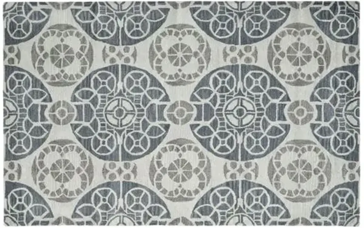 Bleeker Rug - Silver - Silver