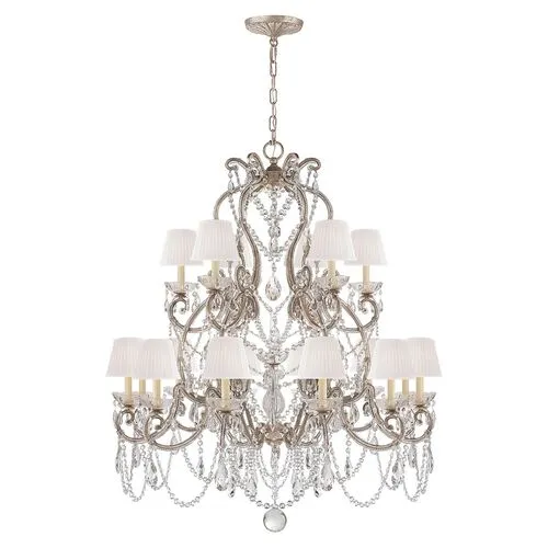 Ralph Lauren Home - Visual Comfort - Adrianna 18-Light Chandelier - Crystal - Silver