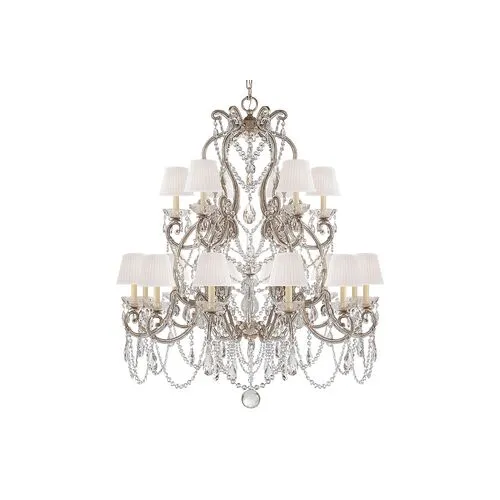 Ralph Lauren Home - Visual Comfort - Adrianna 18-Light Chandelier - Crystal - Silver