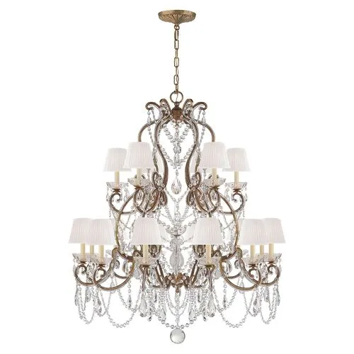 Ralph Lauren Home - Visual Comfort - Adrianna 18-Light Chandelier - Crystal - Gold