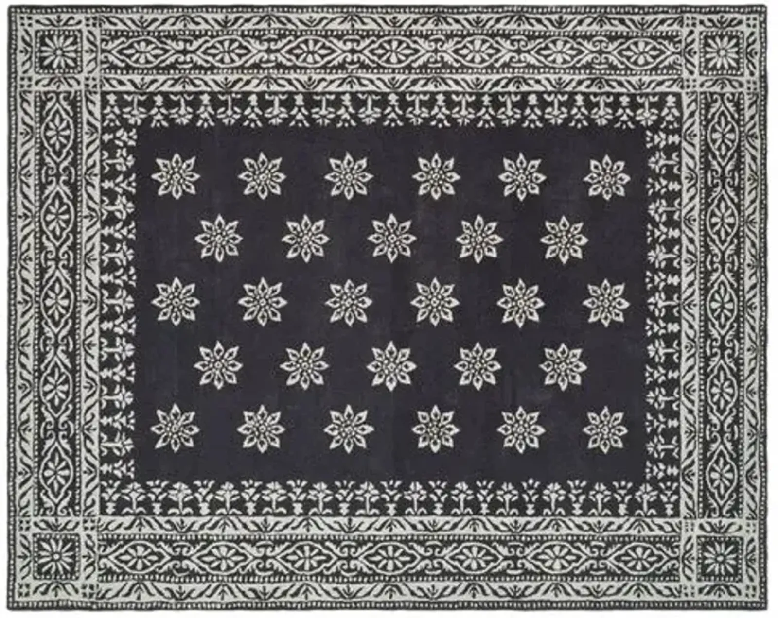 Martha Rug - Black - Black