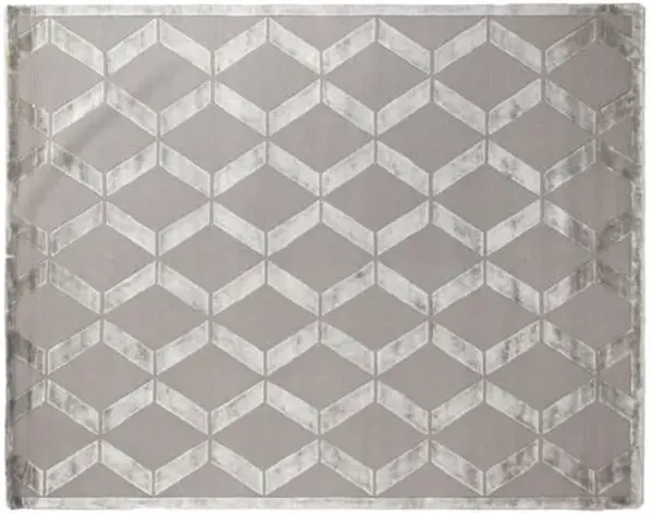 Metro Velvet Rug - Silver Gray - Exquisite Rugs - Gray