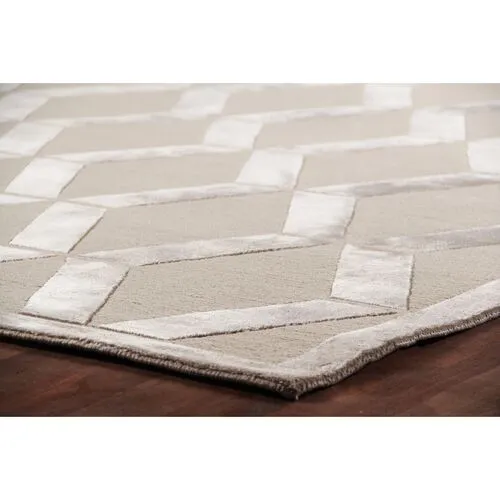 Metro Velvet Rug - Beige - Exquisite Rugs - Beige