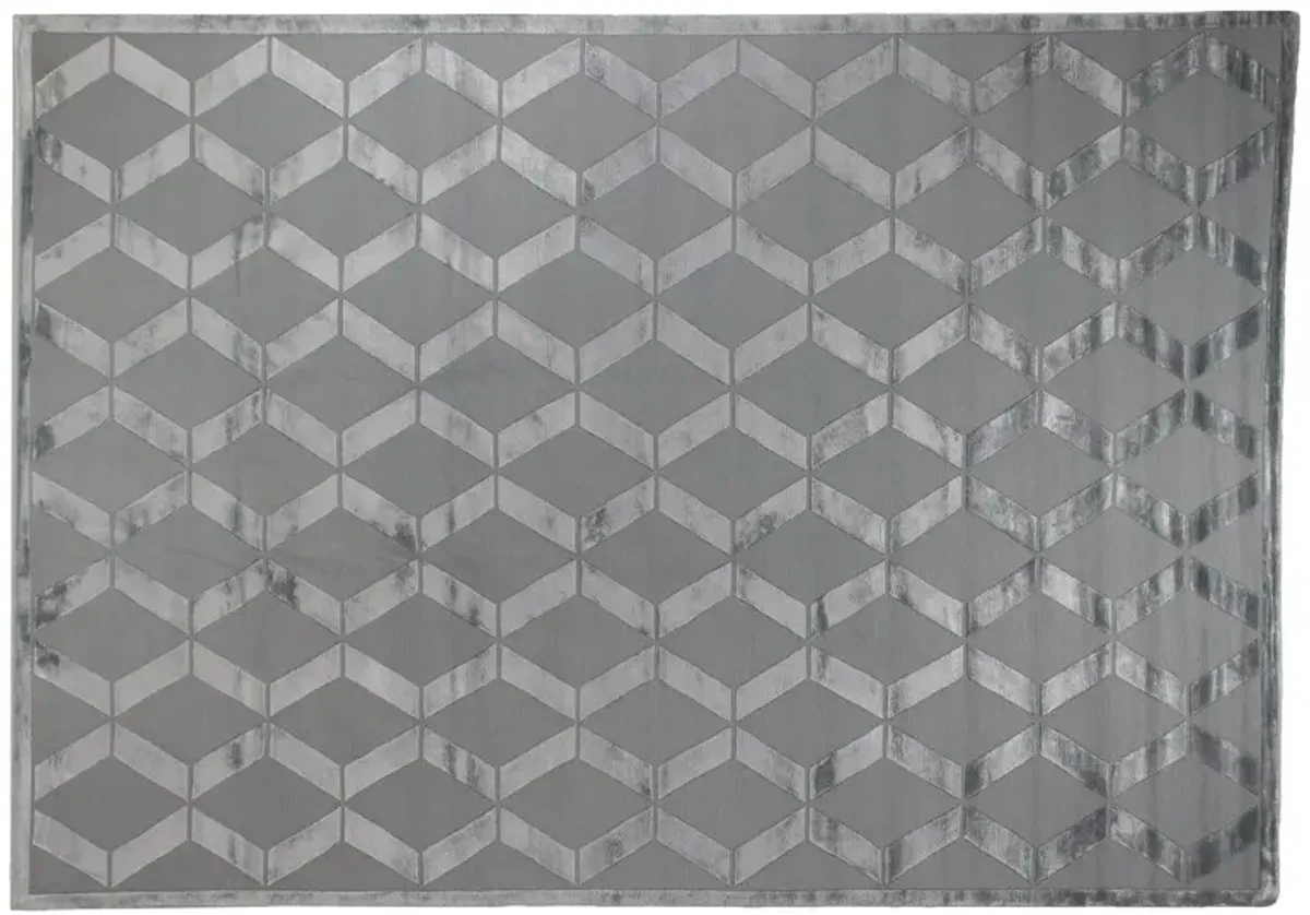 Metro Velvet Rug - Aqua - Exquisite Rugs - Gray - Gray