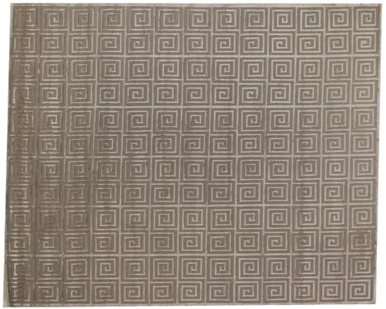 Greek Key Rug - Silver - Exquisite Rugs - Gray - Gray