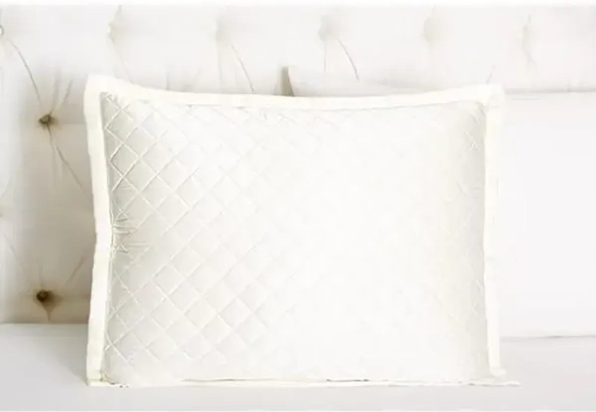 Quilted Sham - Kumi Kookoon - White