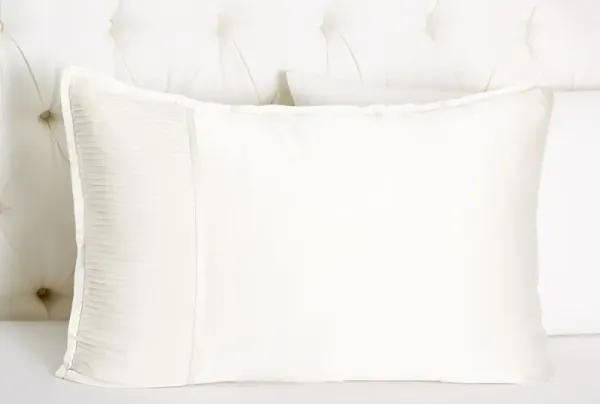 Set of 2 Chiffon Collection Shams - White - Kumi Kookoon