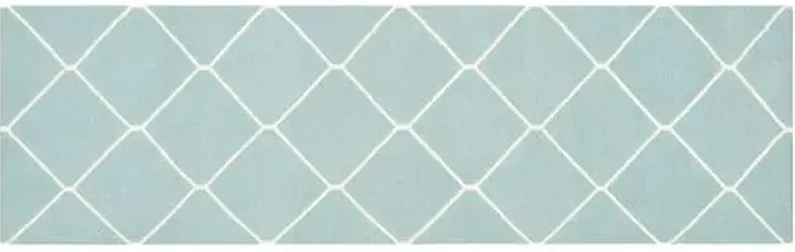 Papillon Dhurrie Rug - Light Blue - Blue