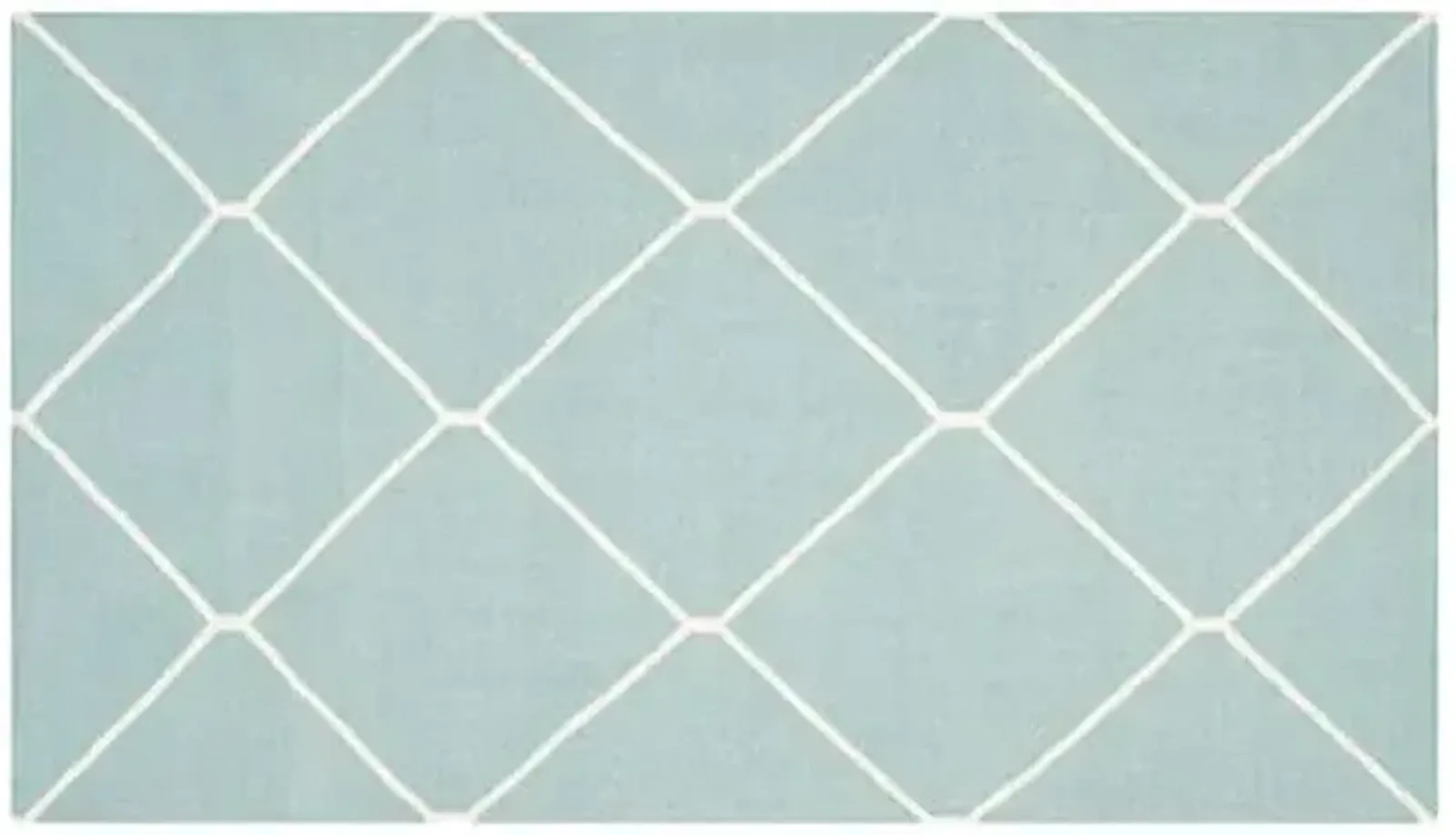 Papillon Dhurrie Rug - Light Blue - Blue