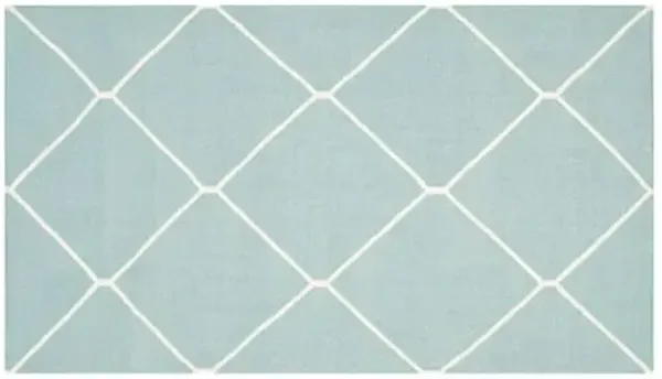 Papillon Dhurrie Rug - Light Blue - Blue