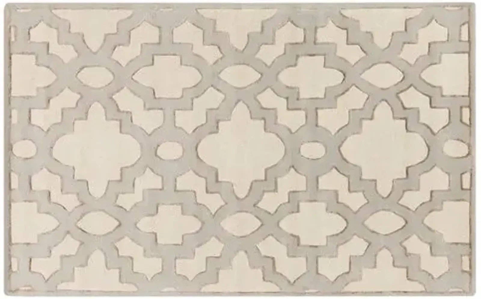 Delilah Rug - Antiqued White - Beige - Beige