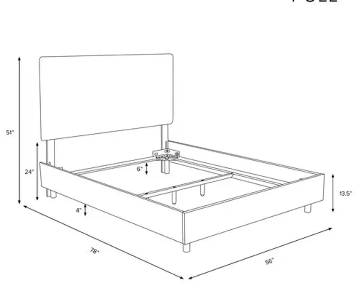 Morgan Bed - Handcrafted - Gray